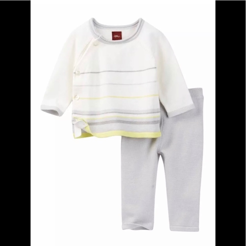 Tea Collection Yellow Suryasta Sweater Set Outfit